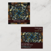 Pinacoteca Abstrakt Art Beruflich Quadratische Visitenkarte (Vorne/Hinten)