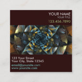 Pinacoteca Abstrakt Art Beruflich Quadratische Visitenkarte (Rückseite)