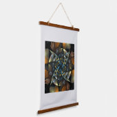 Pinacoteca Abstrakt Art Wandteppich Mit Holzrahmen (Gewinkelt)