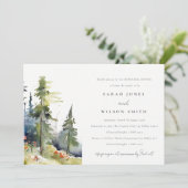 Pinacoteca comunale Landschaft Probe Abendessen Einladung (Stehend Vorderseite)