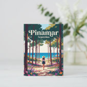 Pinamar Argentinien Postkarte (Stehend Vorderseite)
