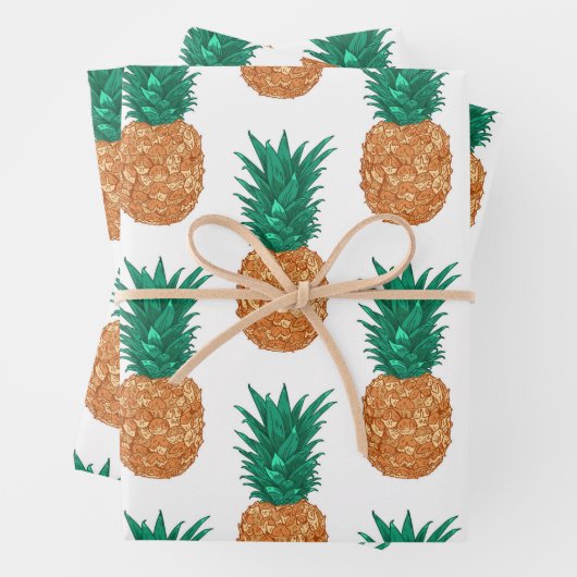 Pinäpfel Geschenkpapier Set (Beispiel)