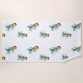 Pinäpfel Strandtuch (Vorderseite)