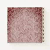 Pinapfelbraun mit Rahmen-Notebook Notizblock (Rückseite)