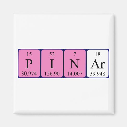 Pinar-Periodenmagnet Magnet (Vorne)