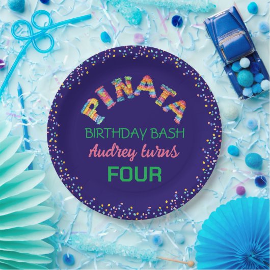 Pinata Birthday Bash Pappteller (Party)