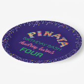 Pinata Birthday Bash Pappteller (Schrägansicht)