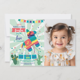 Piñata Birthday Party Fiesta Girl Boy Mexican Einladung