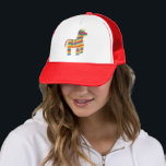 Piñata bunter fiesta Funny Trucker Hat Truckerkappe<br><div class="desc">Holen Sie sich die Fiesta in diesem lustigen LKW-Hut mit handgemalten Piñata gestartet. Aquarellkunst für Sie! Karo meinen Shop für weitere Designs!</div>