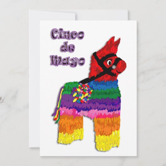 Pinata Cinco de Mayo Einladung (Vorderseite)