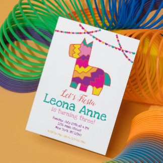 Pinata Fiesta Birthday Einladung Piñata
