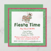 Pinata Fiesta Party Einladungen (Vorne/Hinten)