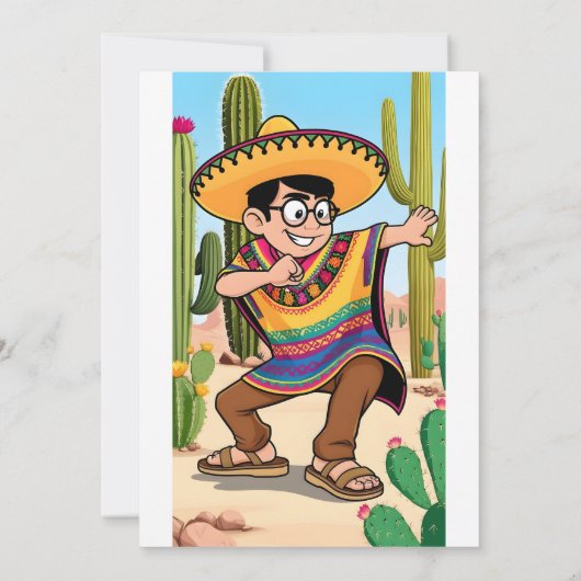 Pinata Fun Fiesta Card Einladung (Rückseite)