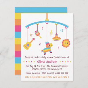 Pinata Mexican Crib Toys Fiesta Babydusche Einladung