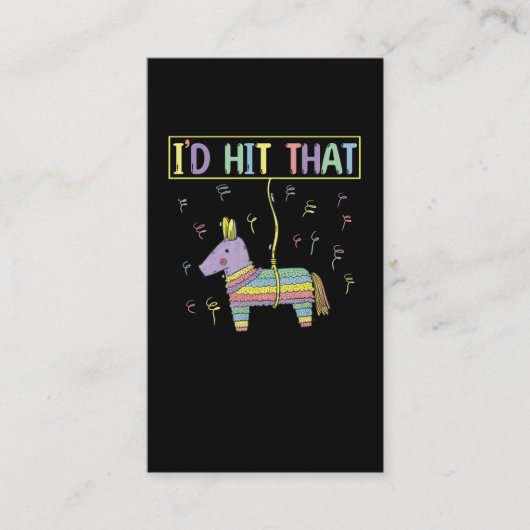 Pinata Mexican Fiesta Happy Cinco De Mayo Visitenkarte (Vorderseite)