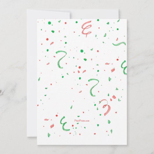 Piñata mit Sombrero Einladung (Rückseite)