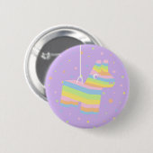 Pinata-Partygeschenk Lila Knopf Button (Vorne & Hinten)