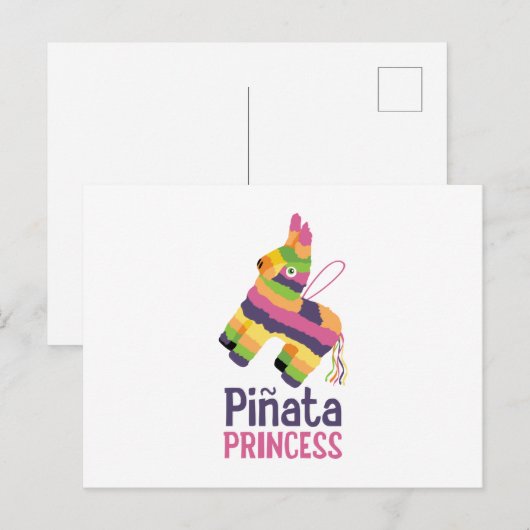 Pinata Princess Postkarte (Vorne/Hinten)