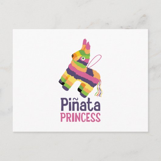 Pinata Prinzessin Postkarte (Vorderseite)