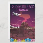 Pinatubo, Philippinen Briefpapier (Vorne/Hinten)