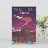 Pinatubo, Philippinen Briefpapier (Stehend Vorderseite)