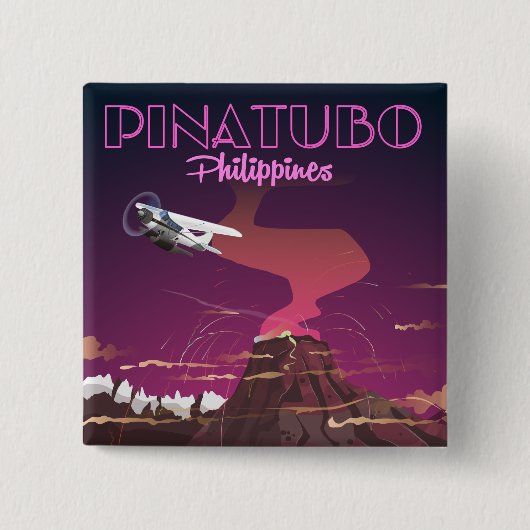 Pinatubo, Philippinen Button (Vorderseite)