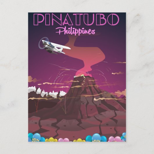 Pinatubo, Philippinen Postkarte (Vorderseite)