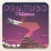 Pinatubo, Philippinen Rechteckiger Pappuntersetzer (Vorderseite)