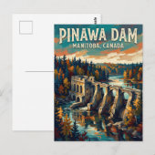 Pinawa-Staudamm Kanada Postkarte (Vorne/Hinten)