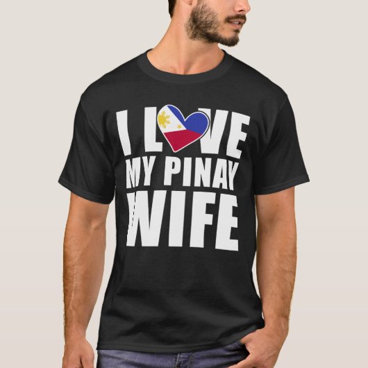 Pinay Ehefrau Philippinen Liebe Proud Husband T-Shirt (Vorderseite)
