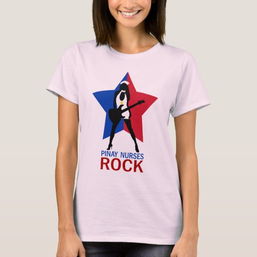Pinay pflegt Felsen T-Shirt (Vorderseite)