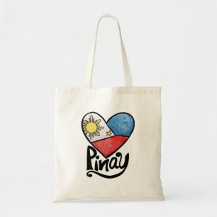Pinay Philippines Flag Heart Filipina Tragetasche