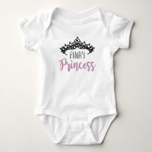 Pinay Prinzessin mit Tiara Baby Strampler