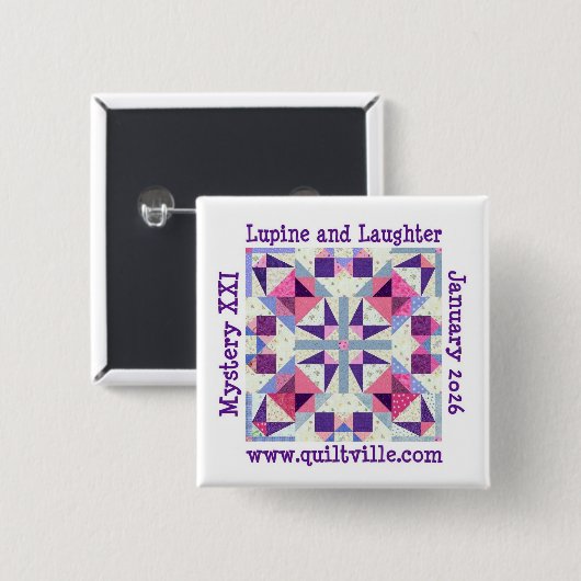 Pinback Button for Lupine and Laughter (Vorne & Hinten)
