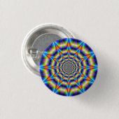 Pinback-Button für das psychedelische Rad Button (Vorne & Hinten)