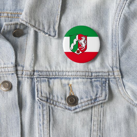 Pinback-Button für die Flagge Nordrhein-Westfalen Button (Beispiel)