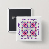Pinback-Button für Lupine und Laughter Button (Vorne & Hinten)