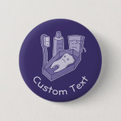 Pinback Button für Tooth Funerback (Vorderseite)