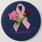 Pinback Button zum glücklichen Krebs-Jubiläum (Vorderseite)