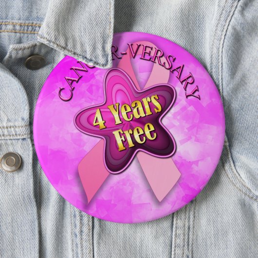 Pinback Button zum glücklichen Krebs-Jubiläum (Beispiel)