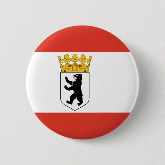 Pinback-Schaltfläche "Flag Berlin" Button (Vorderseite)