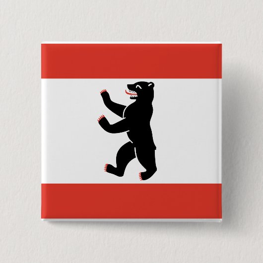 Pinback-Schaltfläche "Flag Berlin" Button (Vorderseite)