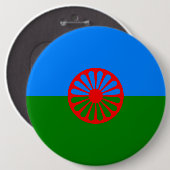 Pinback-Schaltfläche für die offizielle Roman-Sint Button (Vorne & Hinten)