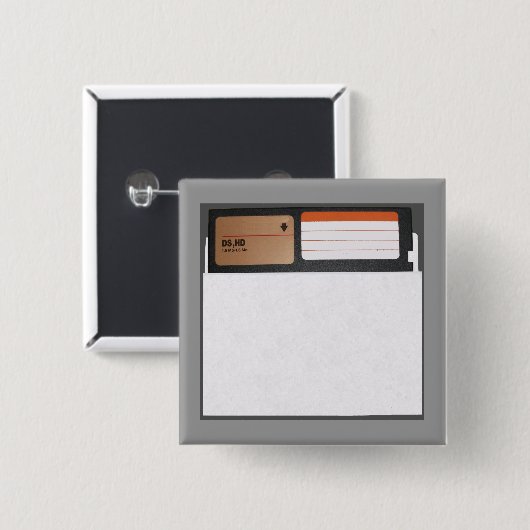 Pinback-Taste für 5,25-Zoll-Diskettenelemente Button (Vorne & Hinten)