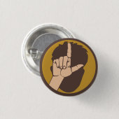 Pinback-Taste für den Flair, welcher größere Loser Button (Vorne & Hinten)