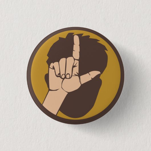 Pinback-Taste für den Flair, welcher größere Loser Button (Vorderseite)