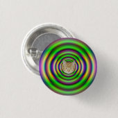 Pinback-Taste für grünen Torus-Tunnel + Katze Button (Vorne & Hinten)