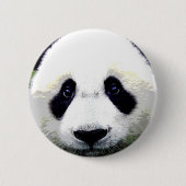 Pinback-Taste für Panda Bear Eyes Button (Vorderseite)