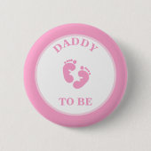 Pinback-Taste (Vater to Be (Girl)) Button (Vorderseite)