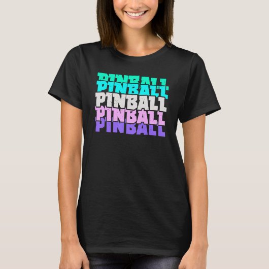 Pinball Arcade Games Video Game Gaming Gamer T-Shirt (Vorderseite)